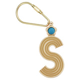 Gold Initial Keychain