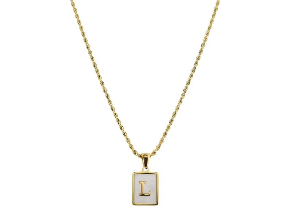 Shell Initial Necklace