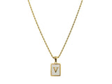 Shell Initial Necklace