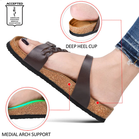 Viking Aerothotic Sandals | Brown