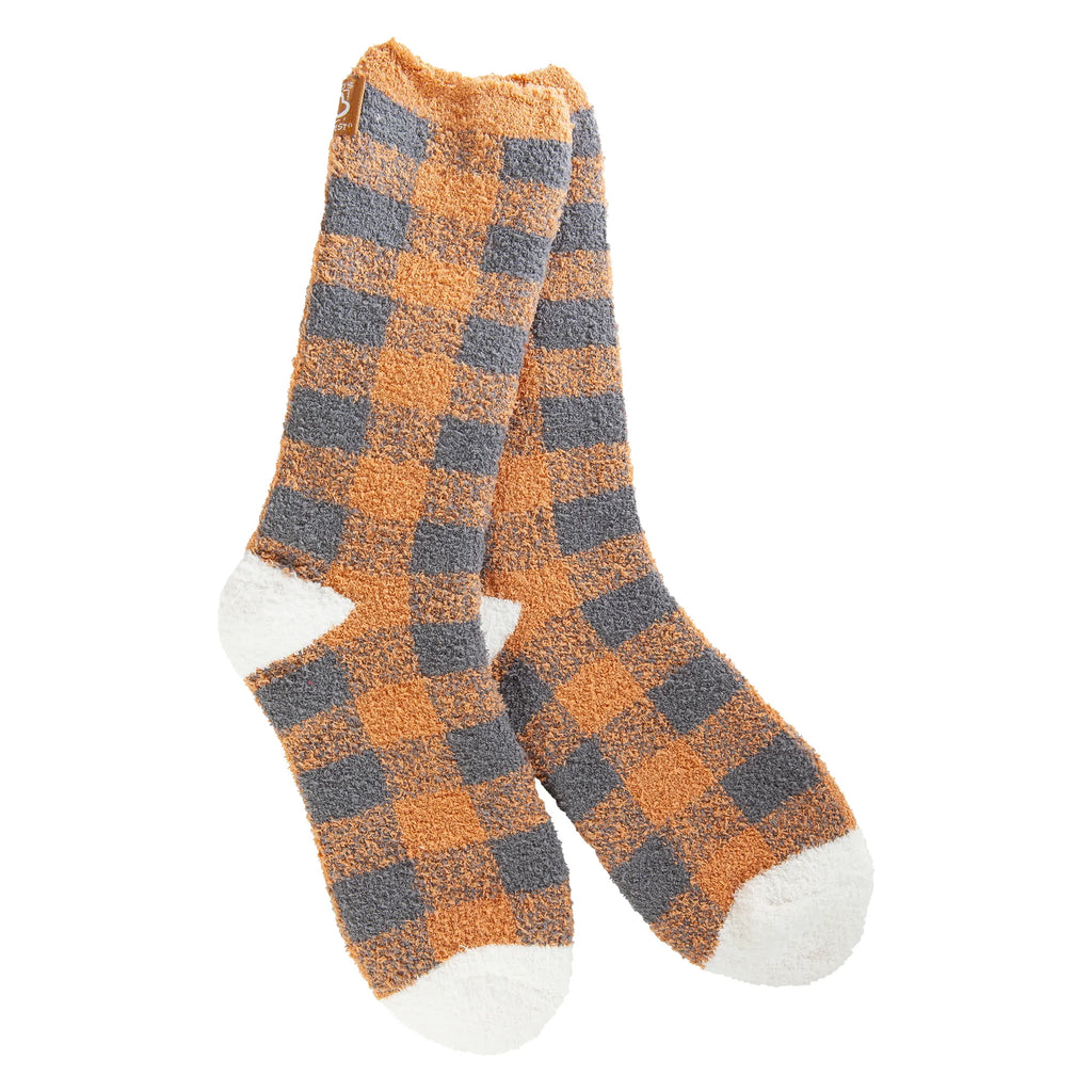 Fall Gingham Cozy Socks