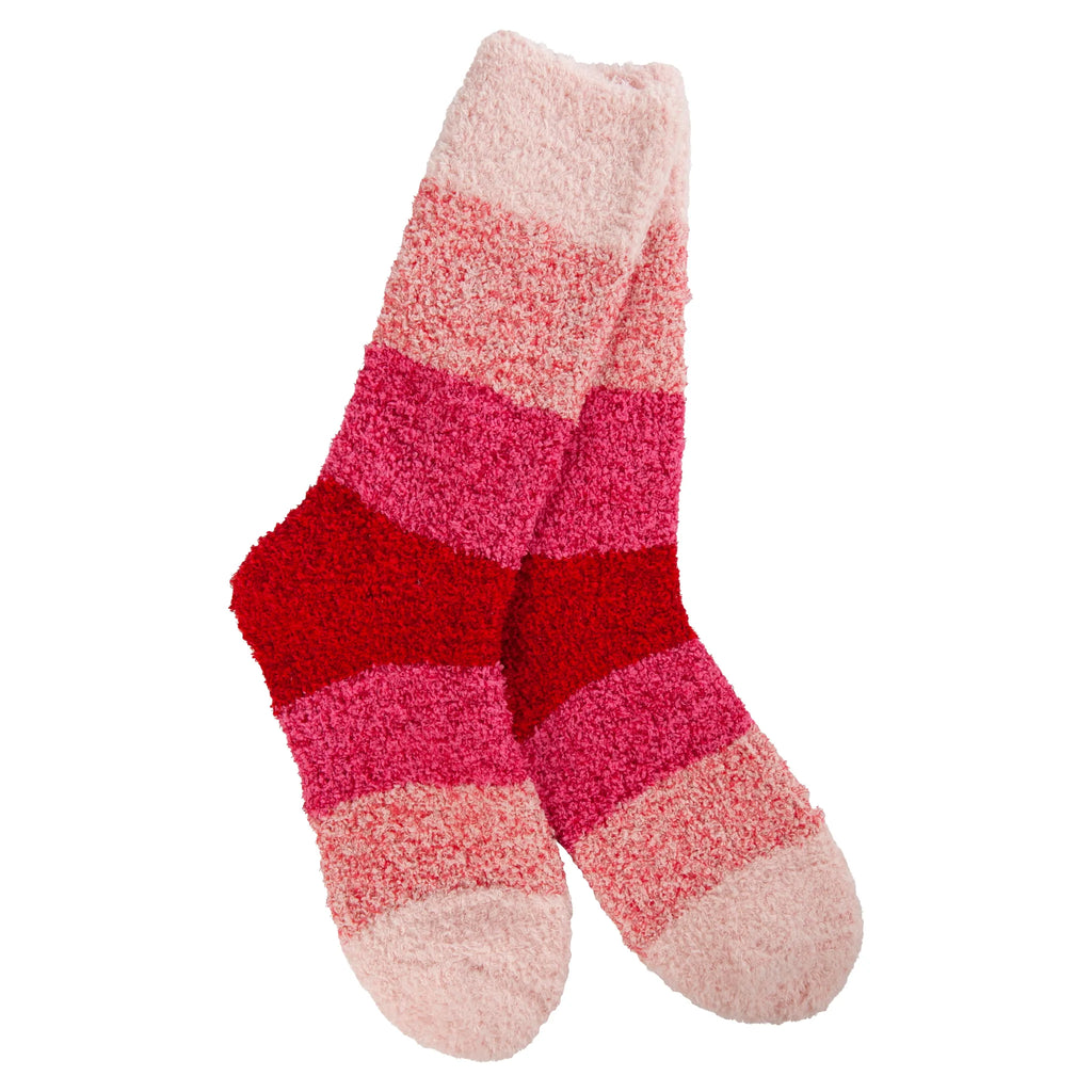 Pink Ombre Cozy Crew Socks