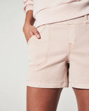 Spanx Twill Shorts 4" | Pale Pink