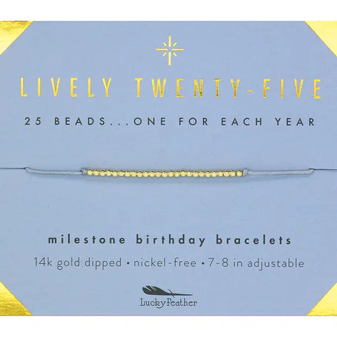 Milestone Birthday Bracelet | Twenty-Five