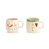 Heartful Snowman Stacked Mugs