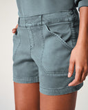 Spanx Twill Shorts 4" | Hazy Blue Grey