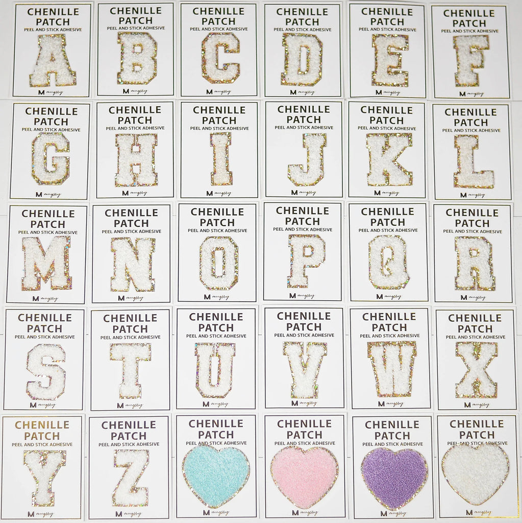 Chenille Patch Letters