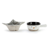 Snowman Soup Crock & Bowl Set