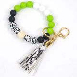 Silicone Beaded Keychain Keyring