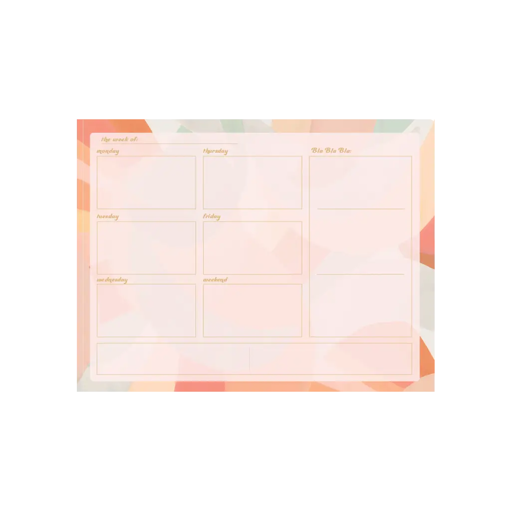 Tearaway Weekly Notepad Large