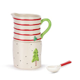 Holiday Cream & Sugar Stacker