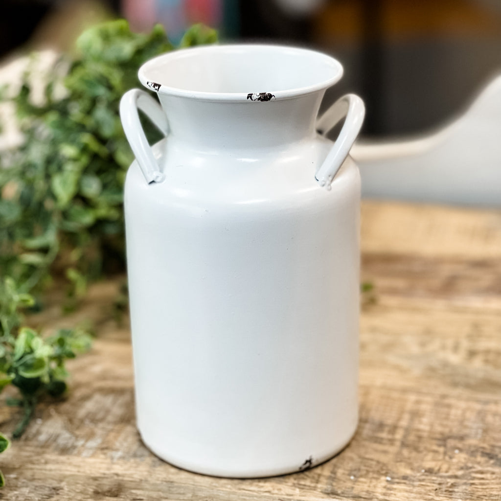 Metal Milk Jug Vase