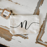 Square Initial Canvas Bags