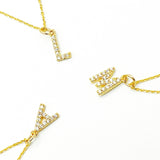 Gold Shimmer Letter Necklace