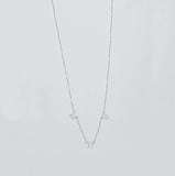 MRS CZ Block Necklace