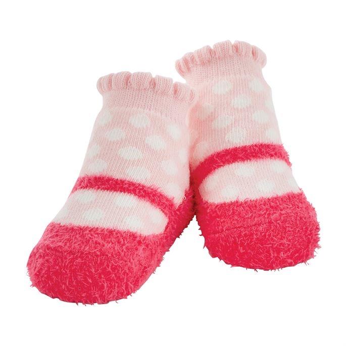 Chenille Mary Jane Dot Socks