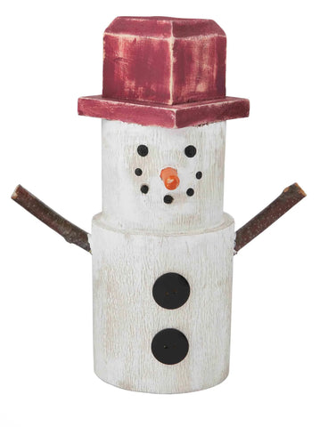 Wood Snowman Sitter