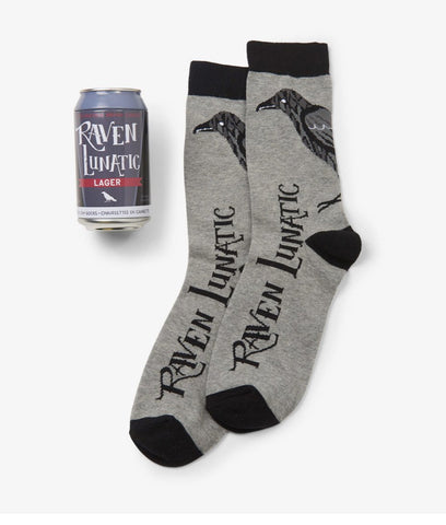 Raven Lunatic Men’s Beer Can Socks