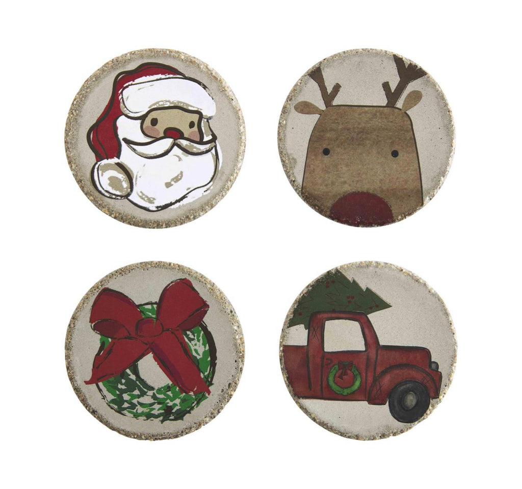 Christmas Farm Coaster Set