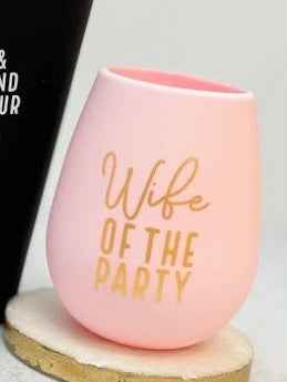 Wife of the Party Silicone Wine Glass