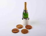 Wine Cooler & Coaster Set