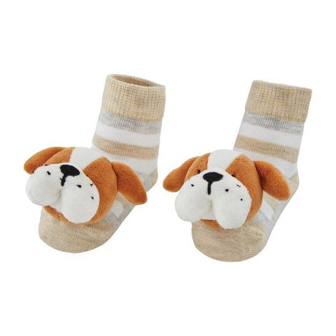 Bulldog Rattle Toe Socks