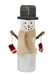 Wood Snowman Sitter