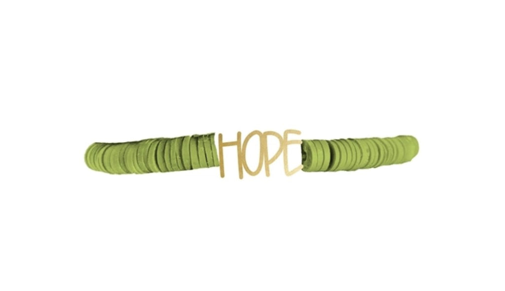 Hope Disc Bead Bracelet