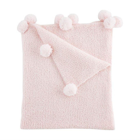 Pink Chenille Baby Blanket