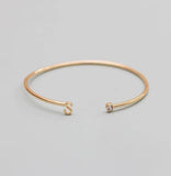 Initial Gold Cuff Bracelet