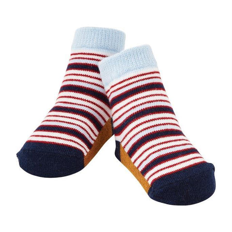 Blue and Red Stripe Socks