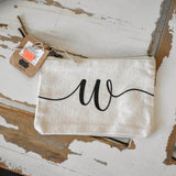 Square Initial Canvas Bags
