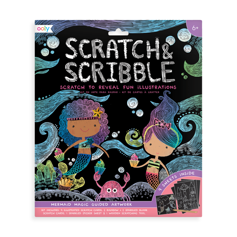 Scratch and Scribble Art Kit - Mermaid Magic