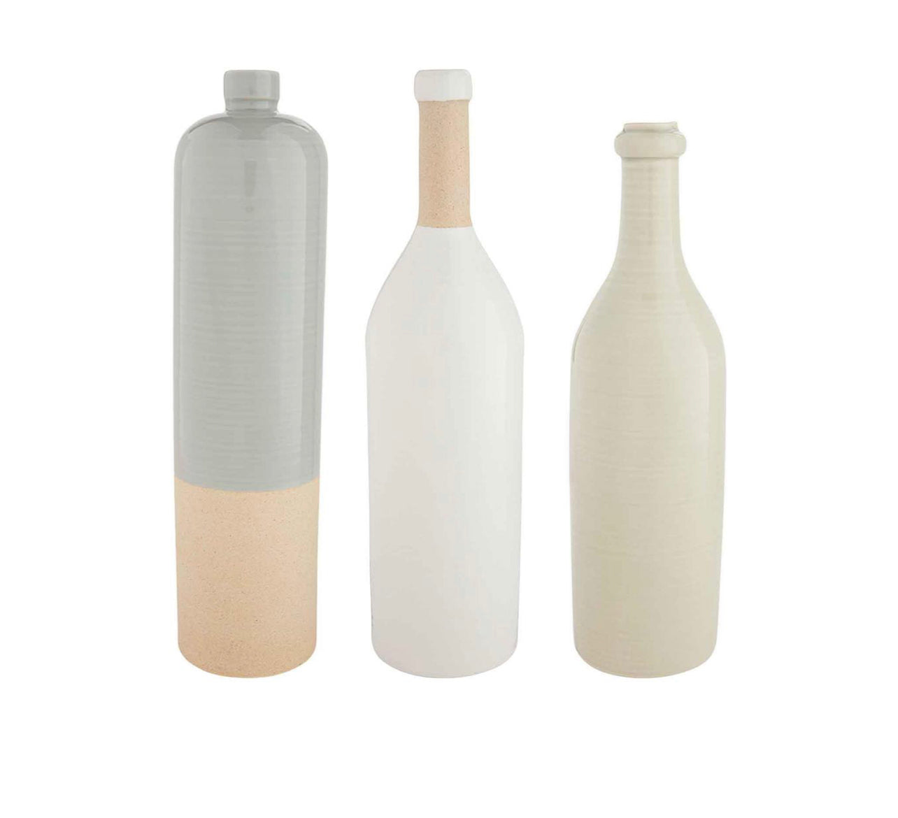 Stoneware Bottle Vases
