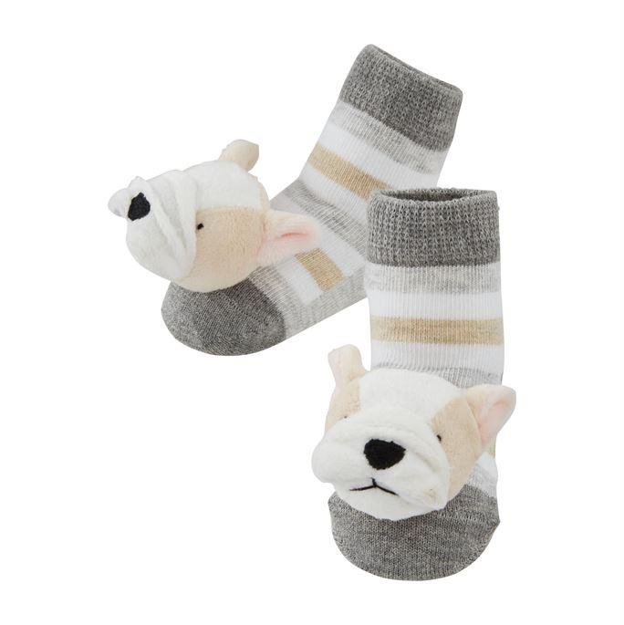 French Bulldog Rattle Toe Socks