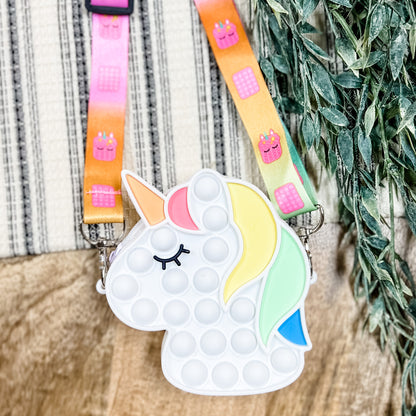 Unicorn Head Popper Purse