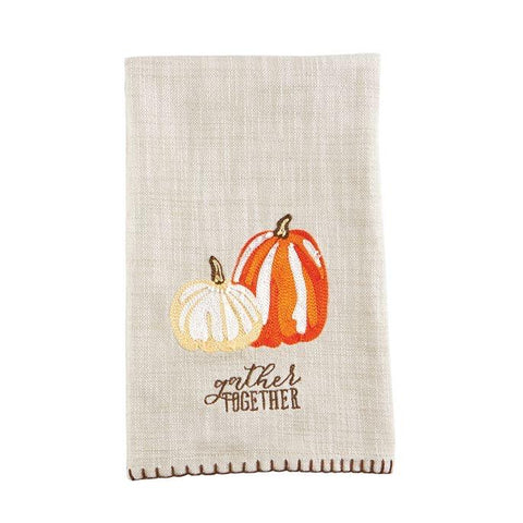 Celebrate Together™ Fall Pumpkin Waffle Kitchen Towel 2-pack