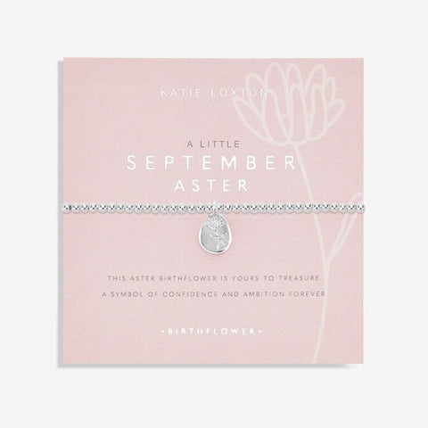 Birthflower A Little September Aster Bracelet | Silver